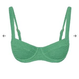 Monday Swimwear Green Sorrento Bikini Top